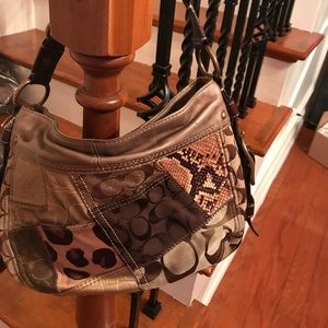 Authentic color patch Coach purse.